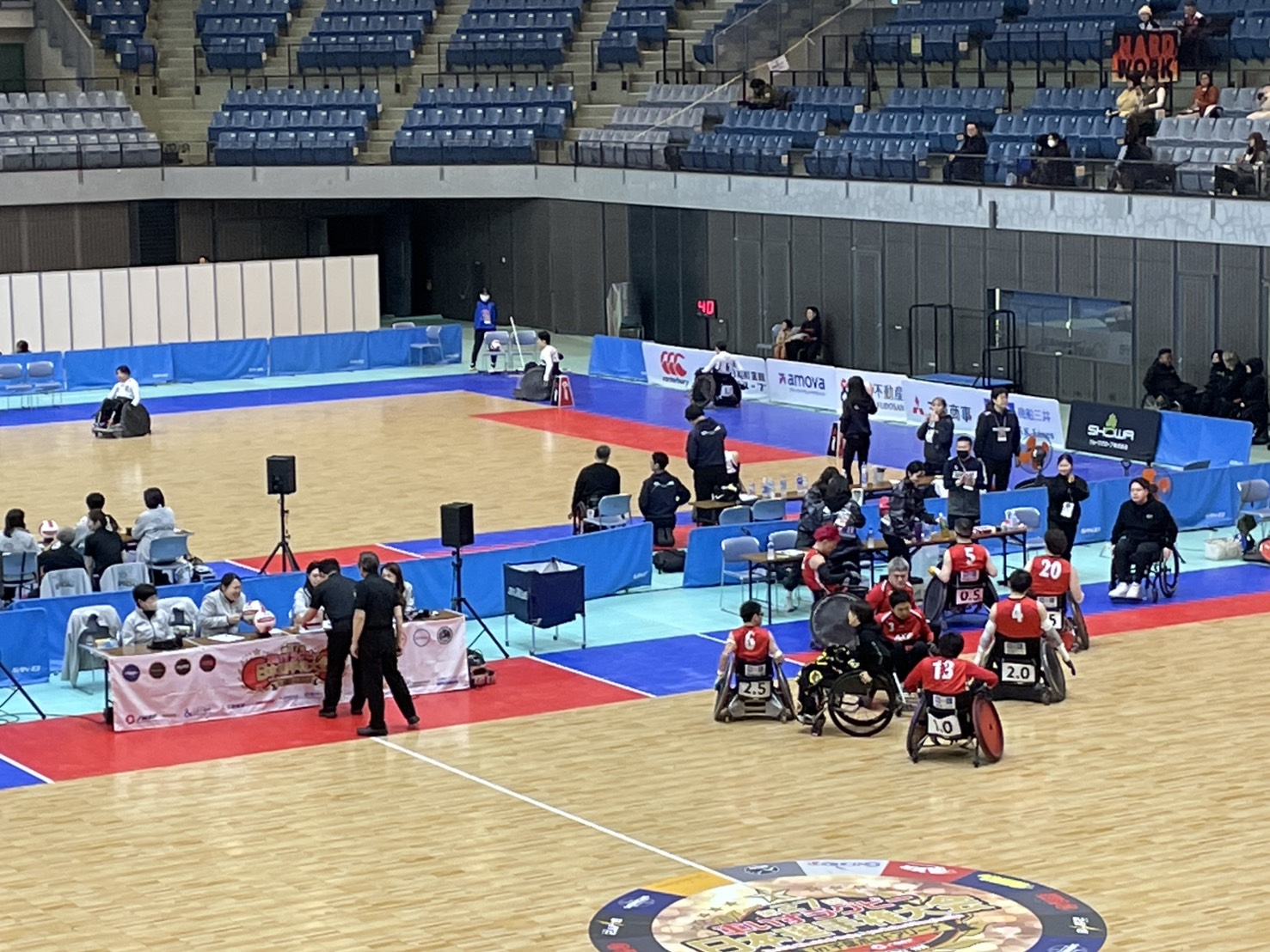 「車いすラグビー日本選手権大会」の見学に行きました